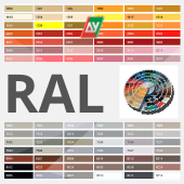 Фарбування панелей МДФ в кольори по RAL