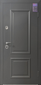 Двері вхідні внутрішні "ІНТЕР 7/1" 2040*880 "модель VS 03"антрацит ТП ANT01-105С-0.20., праві