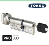 Цилиндр "TOKOZ" PRO 300 75mm (35*40T) [ ключ / тумблер ]